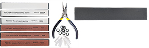 EM-Tec TRP6 tweezers tips repair and sharpening kit